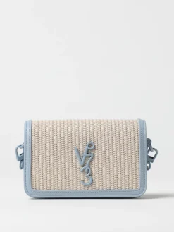 Borsa Summer V°73 in rafia e pelle sintetica