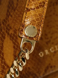 Borsa Sveva Longuette Soft in pelle stampa pitone Orciani