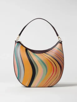 Borsa Swirl Hobo Bag Paul Smith in pelle stampata