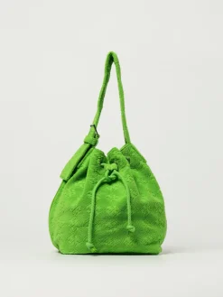 Borsa T Monogram Oversize Tory Burch in spugna di cotone