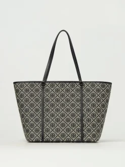 Borsa T Monogram Tory Burch in canvas jacquard