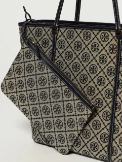 Borsa T Monogram Tory Burch in canvas jacquard