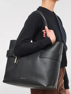 Borsa T-Bar Sling McQueen in pelle a grana