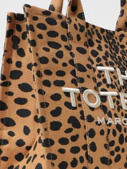 Borsa The Cheetah Tote Bag Marc Jacobs in canvas stampa animalier