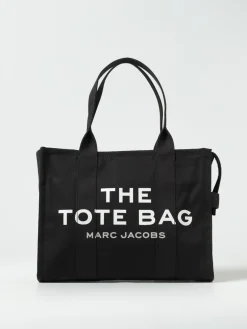 Borsa The Large Tote Bag Marc Jacobs in canvas con logo jacquard