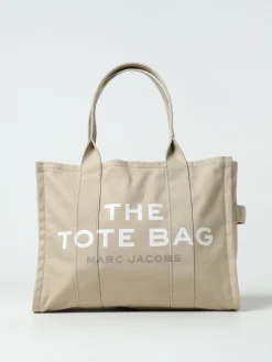 Borsa The Large Tote Bag Marc Jacobs in canvas con logo jacquard