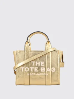 Borsa The Metallic Small Tote Bag Marc Jacobs in pelle laminata