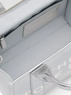 Borsa The Metallic Small Tote Bag Marc Jacobs in pelle laminata