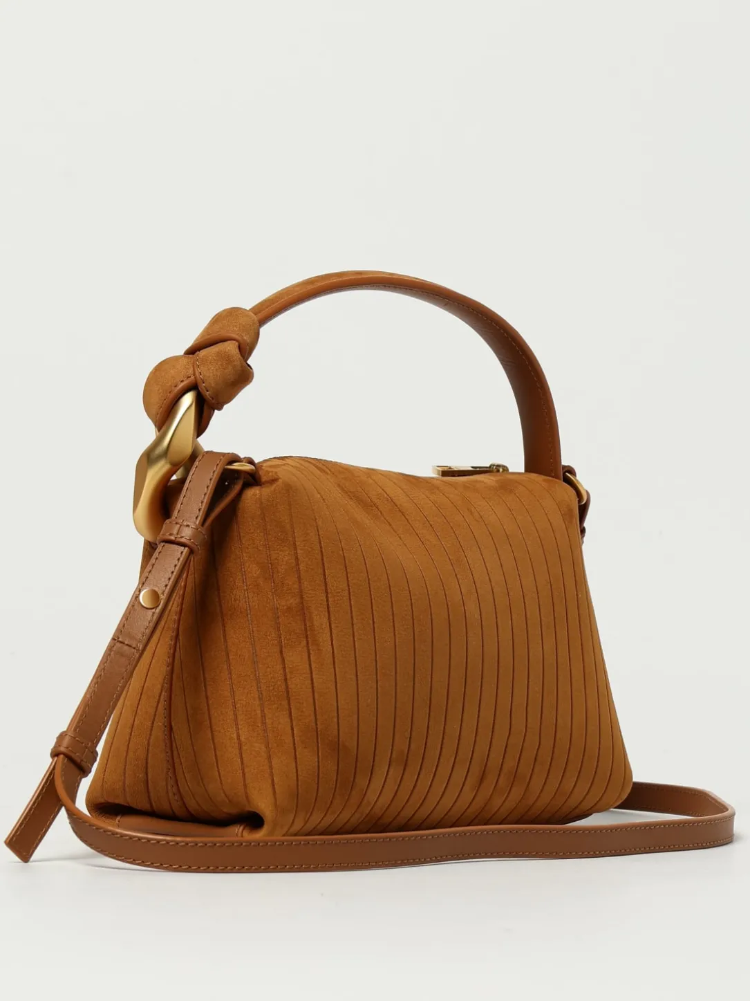 Borsa The Small Corner JW Anderson in camoscio a coste