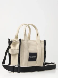 Borsa The Tote Bag Marc Jacobs in canvas con logo ricamato