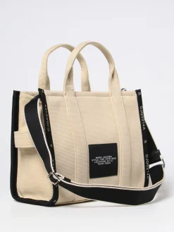 Borsa The Tote Bag Marc Jacobs in canvas con logo ricamato