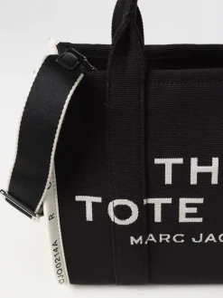 Borsa The Tote Bag Marc Jacobs in canvas con logo ricamato