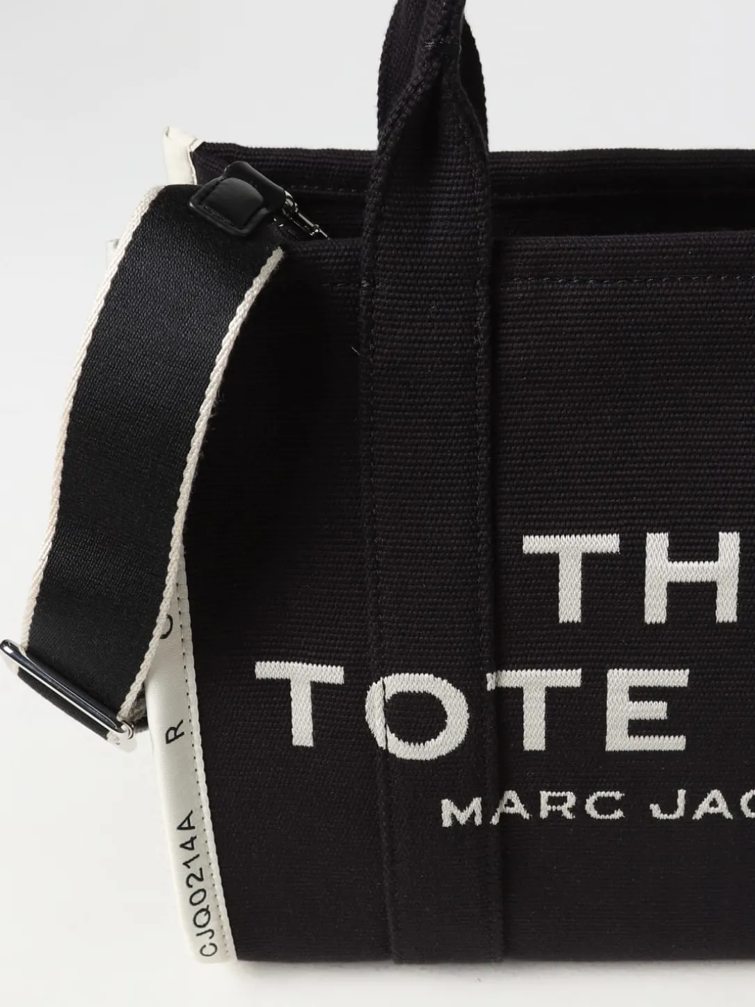 Borsa The Tote Bag Marc Jacobs in canvas con logo ricamato