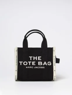 Borsa The Tote Bag Marc Jacobs in canvas con logo ricamato