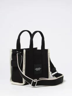 Borsa The Tote Bag Marc Jacobs in canvas con logo ricamato