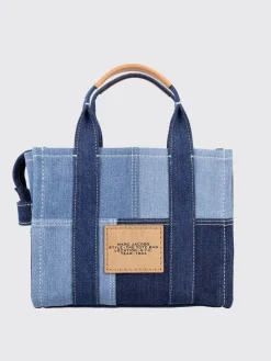 Borsa The Tote Bag Marc Jacobs in denim di cotone patchwork