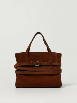 Borsa Tie Me Moschino Couture in camoscio