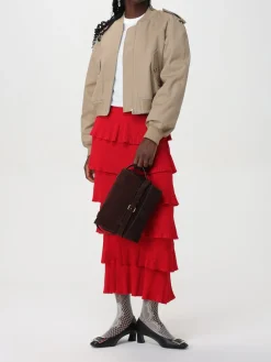 Borsa Tie Me Moschino Couture in camoscio