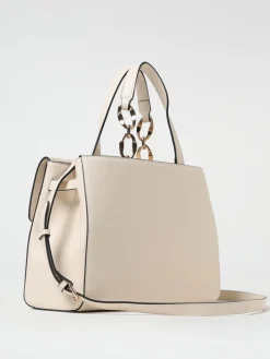 Borsa tote con placca logo Twinset in pelle sintetica