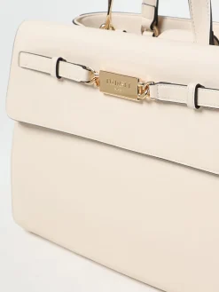 Borsa tote con placca logo Twinset in pelle sintetica
