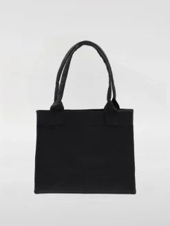 Borsa tote in cotone con logo Ganni