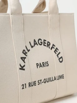Borsa tote Karl Lagerfeld in canvas di cotone riciclato