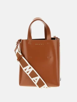 Borsa Tote Museo Mini in pelle di vitello Marni