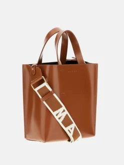 Borsa Tote Museo Mini in pelle di vitello Marni