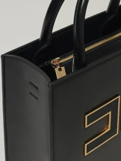 Borsa Tote piccola con logo Elisabetta Franchi