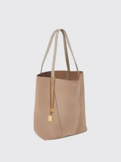 Borsa Tote Spin Chloé in camoscio
