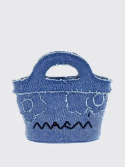 Borsa Tropicalia Marni in denim di cotone con logo ricamato