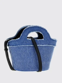 Borsa Tropicalia Marni in denim di cotone con logo ricamato