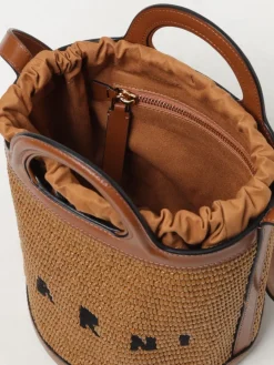 Borsa Tropicalia Marni in pelle e rafia