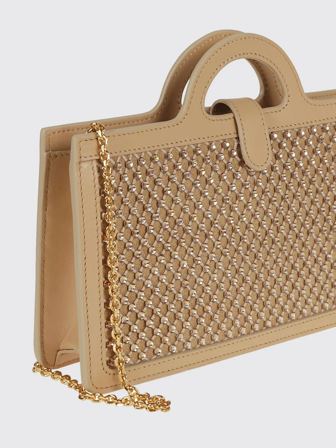 Borsa Tropicalia Marni in pelle e nylon a rete con strass