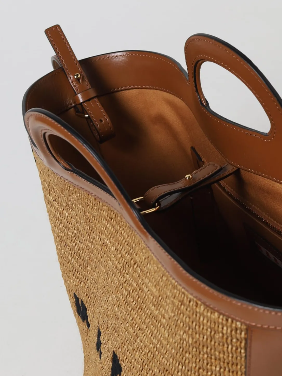 Borsa Tropicalia Marni in pelle e rafia