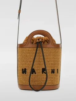 Borsa Tropicalia Marni in rafia e pelle