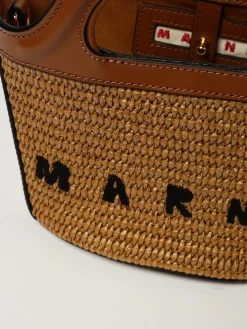 Borsa Tropicalia Marni in rafia e pelle