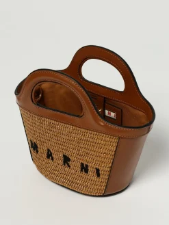Borsa Tropicalia Marni in rafia e pelle