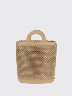 Borsa Tropicalia Nano Marni in pelle e nylon a rete con strass