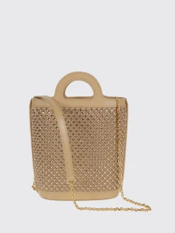 Borsa Tropicalia Nano Marni in pelle e nylon a rete con strass