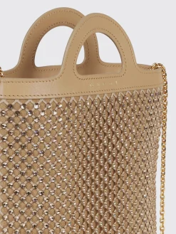 Borsa Tropicalia Nano Marni in pelle e nylon a rete con strass