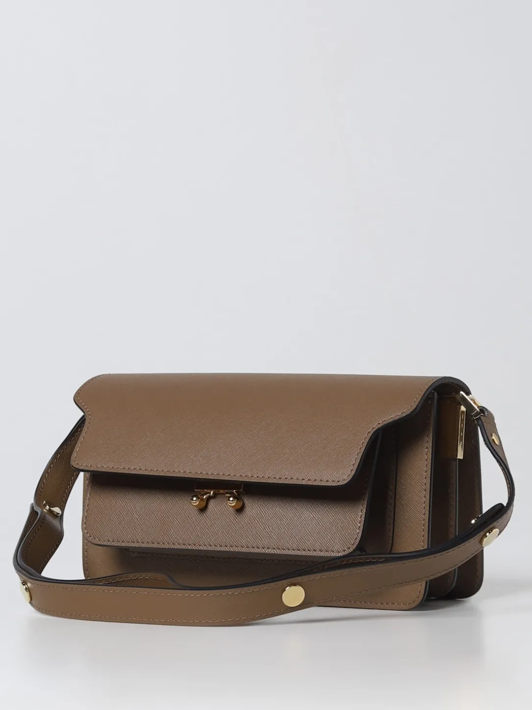 Borsa Trunk Marni in pelle saffiano