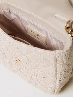 Borsa Twinset in tweed matelassè
