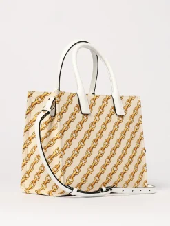Borsa Versace in canvas con stampa chain