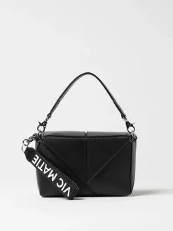 Borsa Vic Matiè in pelle con intagli origami