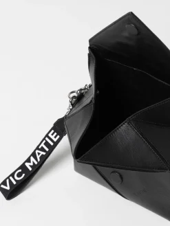 Borsa Vic Matiè in pelle con intagli origami