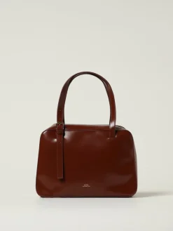 Borsa Virginie Box A.P.C. in pelle spazzolata