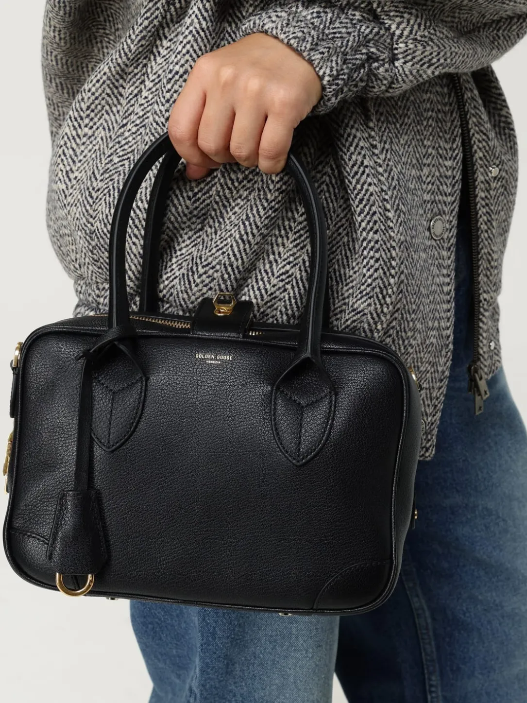 Borsa Vita Golden Goose in pelle a grana