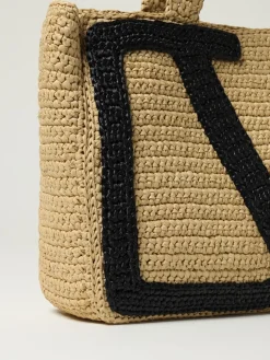 Borsa Viva Superstar Crochet Valentino Garavani in rafia