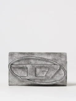 Borsa wallet 1DR Diesel in canvas e pelle sintetica fumè